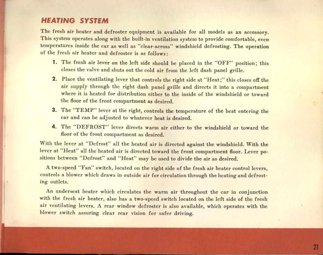 1955 Packard Owners Manual Page 10